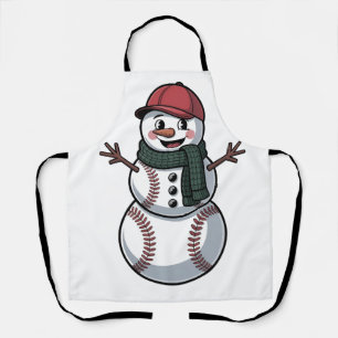 Delantal Navidades de Béisbol de Snowden