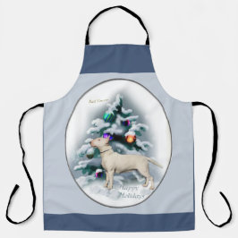 Delantal Navidades de Bull Terrier