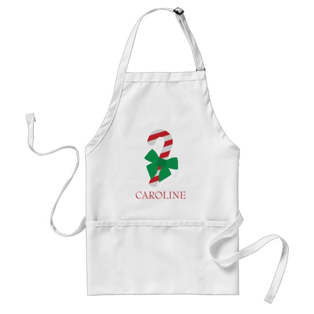 Delantal Navidades de Candy Rojo y Verde Apron (Frente)