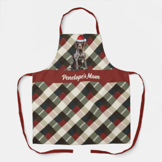 Delantal Navidades de caza Santa Dog con punteros GSP Cubie