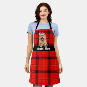 Delantal Navidades de Chow Chow Santa Dog