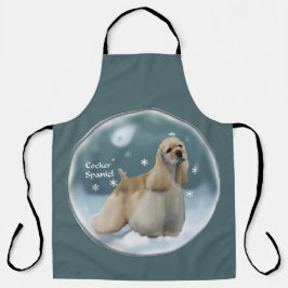 Delantal Navidades de Cocker Spaniel