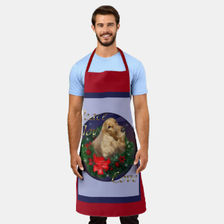 Delantal Navidades de Cocker Spaniel inglés