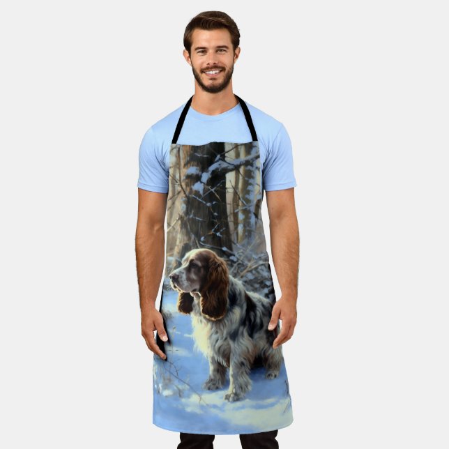 Delantal Navidades de Cocker Spaniel Let It Snow (Gastado)