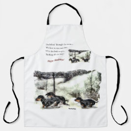 Delantal Navidades de Dachshund Lovers