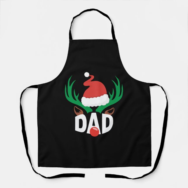 Delantal Navidades de DAD DEER a camisetas (Anverso)