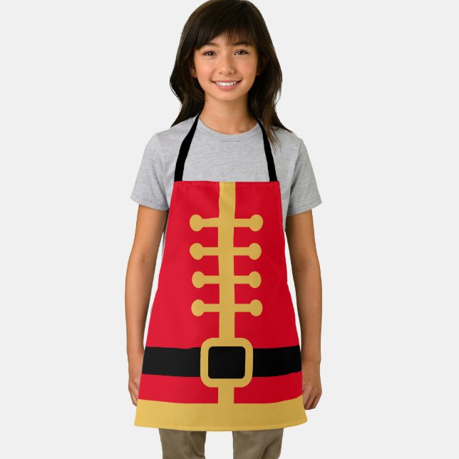 Delantal Navidades de desnudos clásicos haciendo pan de Apr (in situ)