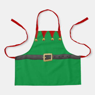 Delantal Navidades de Elf del Taller Cute Santa