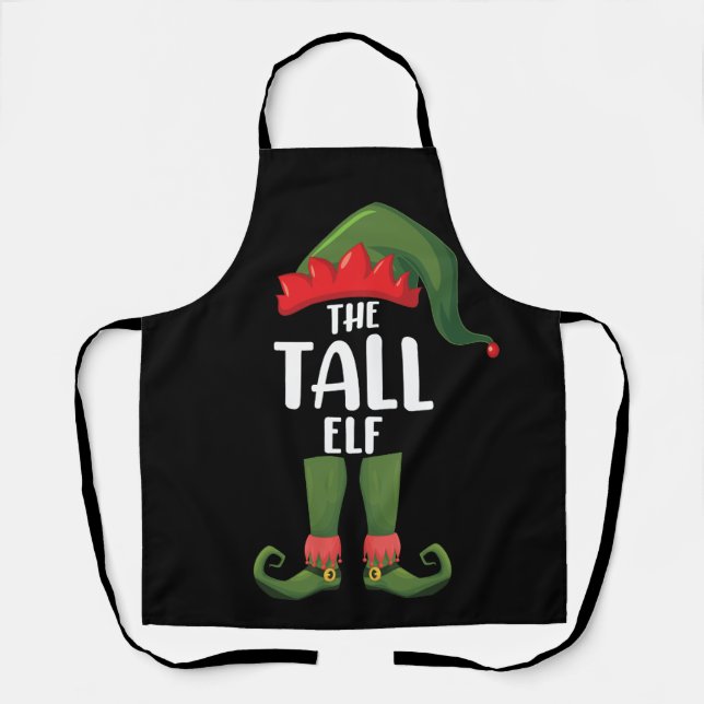 Delantal Navidades de familia Tall Elf Mating (Anverso)