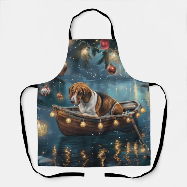 Delantal Navidades de Foxhound ingleses norteamericanos dis (Anverso)
