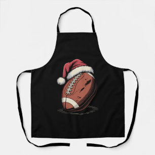Delantal Navidades de fútbol americano Santa Hat Sports