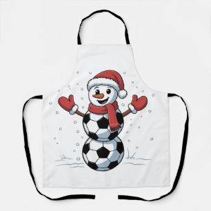 Delantal Navidades de fútbol de snowman Santa Baseball Spor