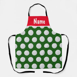 Delantal Navidades de golf personalizados Regalos sobre el