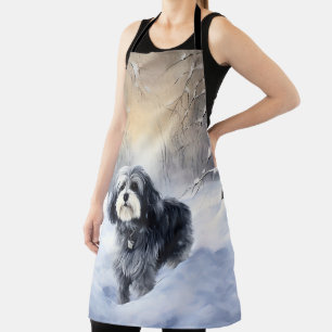 Delantal Navidades de Havanese Let It Snow