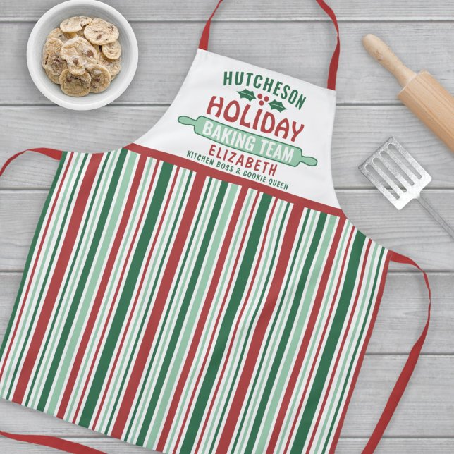 Delantal Navidades de Holiday Baking Team Cookie Fiesta a r (Subido por el creador)