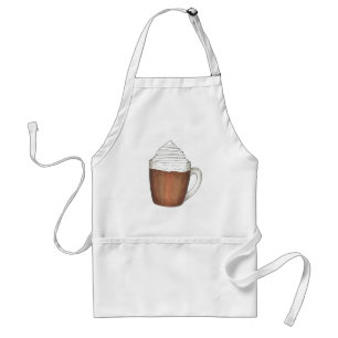 Delantal Navidades de invierno de chocolate caliente de vac