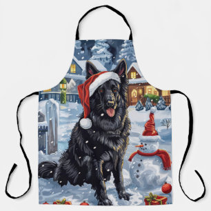Delantal Navidades de invierno de Shepherd Dog en Bélgica