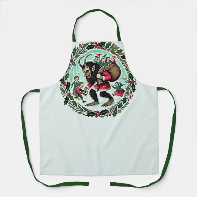 Delantal Navidades de Krampus (Anverso)