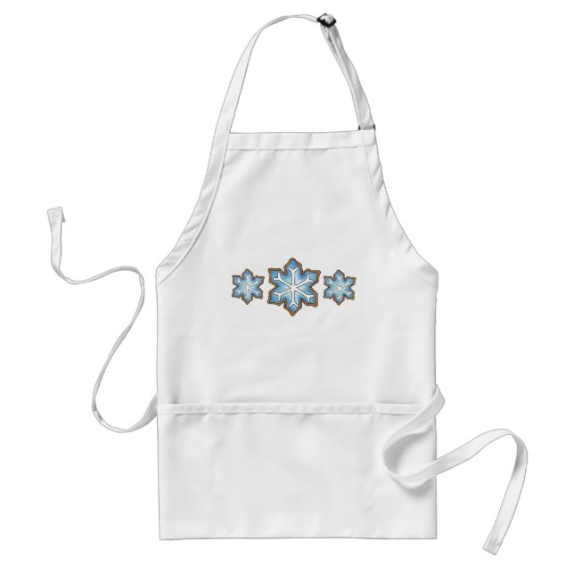 Delantal Navidades de la Cocina Azucarera con Snowflake Bak (Frente)