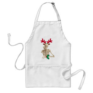 Delantal navidades de la pesadilla del esqueleto