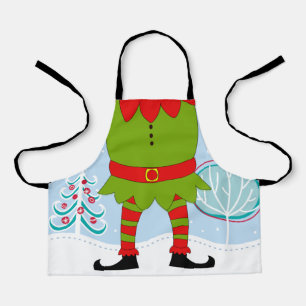 Delantal Navidades de Navidad: Apron de las piernas del cue