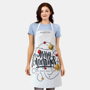 Delantal Navidades de nombres personalizados