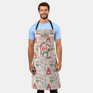 Delantal Navidades de nombres personalizados cocina citas d