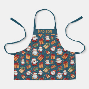 Delantal Navidades de nombres personalizados Santa