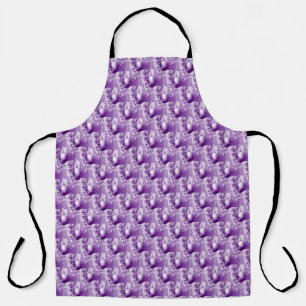 Delantal Navidades de Ornamentos Púrpura Apron