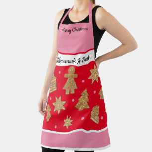 Delantal Navidades de pan de jengibre madre Personalizado t