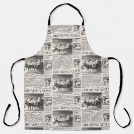 Delantal Navidades de periódicos de noticias de última hora