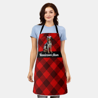 Delantal Navidades de perro de cola de atún rojo de vacacio