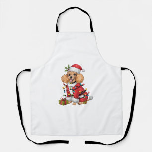 Delantal Navidades de perros de carpintería de Santa Toy