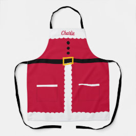 Delantal Navidades de Santa Apron personalizados
