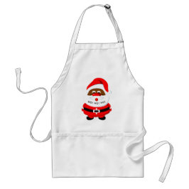 Delantal Navidades de Santa Claus, un capricho afroamerican