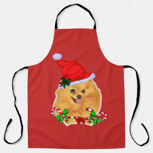Delantal Navidades de Santa Pomerania