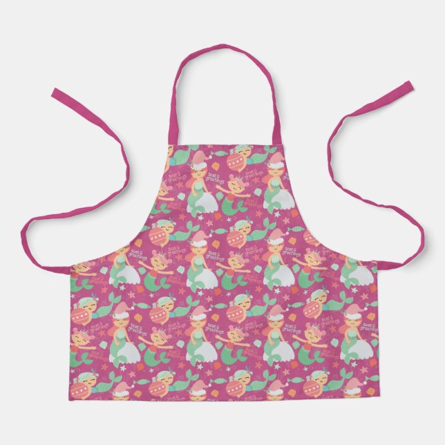 Delantal Navidades de Sirenas (Anverso)