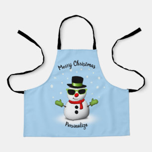 Delantal Navidades de sonrisas admirables de Guay Snowman p
