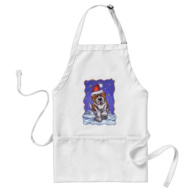 Delantal Navidades de St. Bernard (Frente)