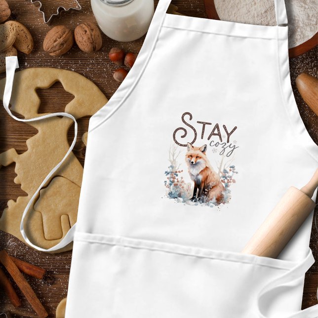 Delantal Navidades de Stay Cosy Woodland Fox (Subido por el creador)