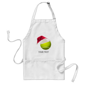 Delantal Navidades de Tennis Ball Santa Hat