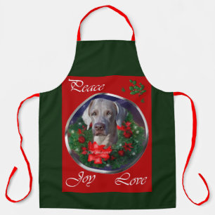 Delantal Navidades de Weimaraner