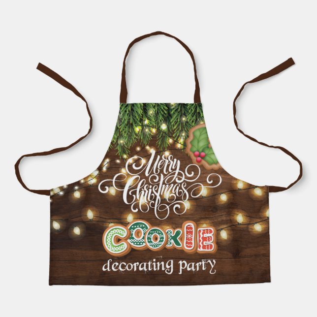 Delantal Navidades decoradores de cookies Fiesta Apron (Anverso)