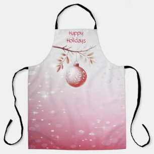Delantal Navidades decorativos rosados agarran fiesta de ve