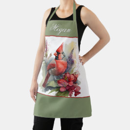 Delantal Navidades del Cardenal Rojo