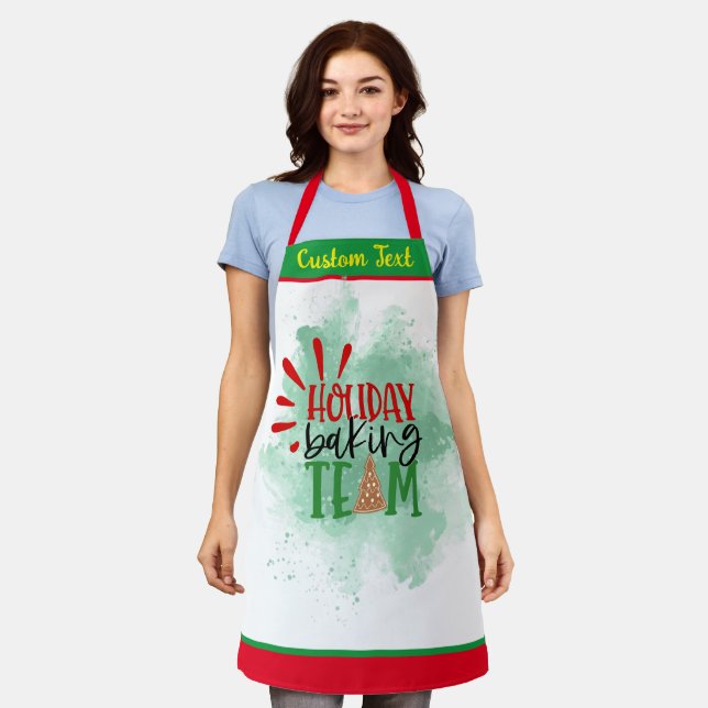 Delantal Navidades del Equipo de Cocina en Equipo de Trucos (Gastado)