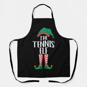 Delantal Navidades del grupo familiar Tennis Elf Matching