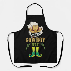 Delantal Navidades del grupo familiar West Cowboy Elf