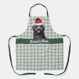 Delantal Navidades del perro Barbet Green Holiday