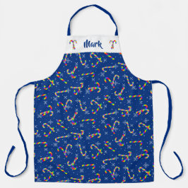 Delantal Navidades del Rainbow Candy Canes